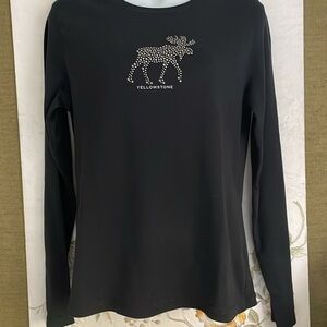 Yellowstone black Tee Shirt long sleeve Medium